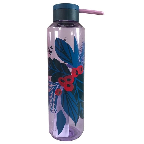 Starbucks Other - Starbucks 2021 Winter Holiday Christmas Holly 24oz Reusable Plastic Water Bottle